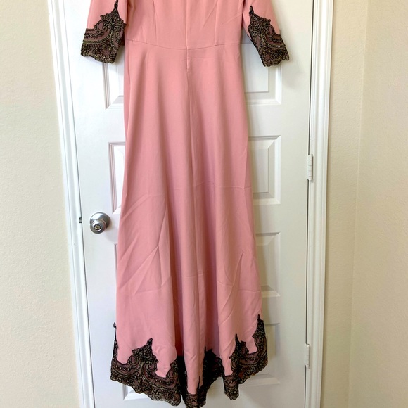 Prom Dress Long with Laced Long Sleeves size M - Picture 6 of 8